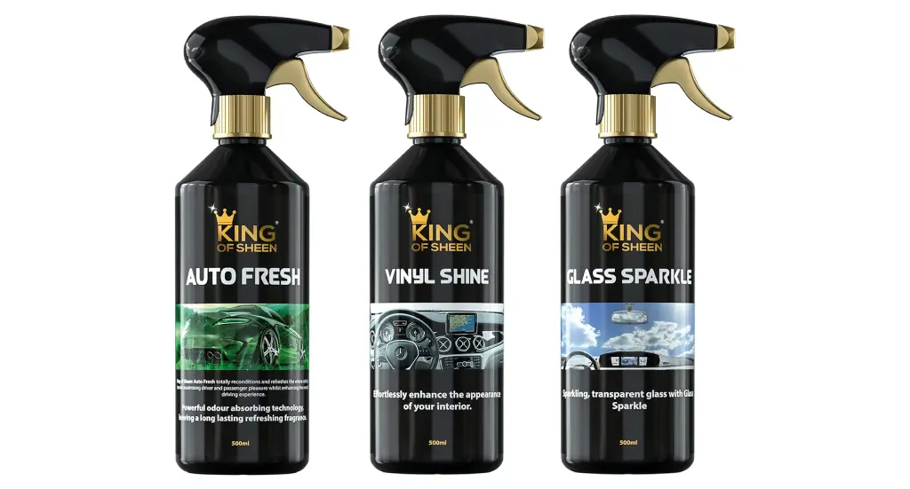 The King of Sheen Waterless 11-Piece Car Cleaning Kit
